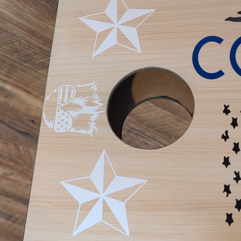 Travel Cornhole Game Set with Blue and Red Bean Bags - Picture 15 of 15